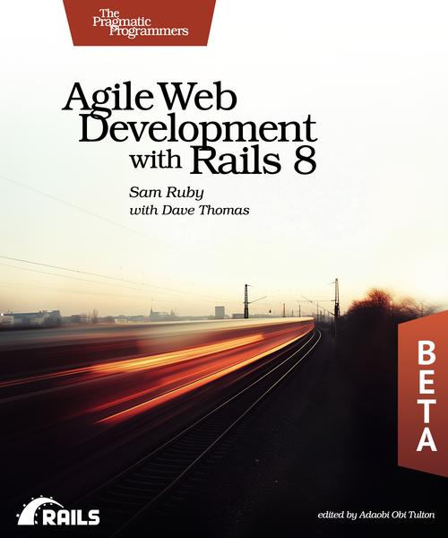 Agile Web development with Rails 8 book cover